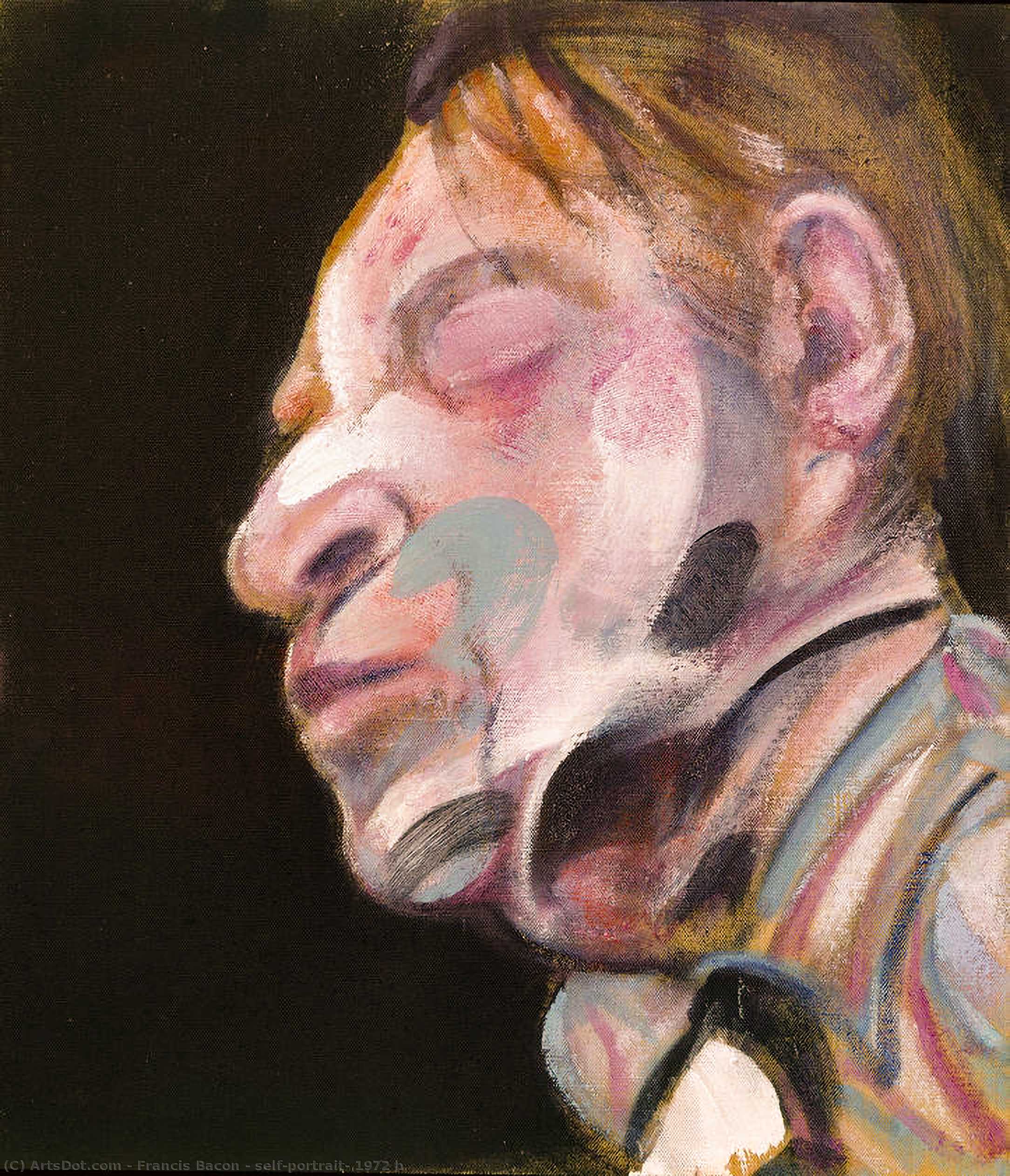 Wikioo.org - Bách khoa toàn thư về mỹ thuật - Vẽ tranh, Tác phẩm nghệ thuật Francis Bacon - self-portrait, 1972 b
