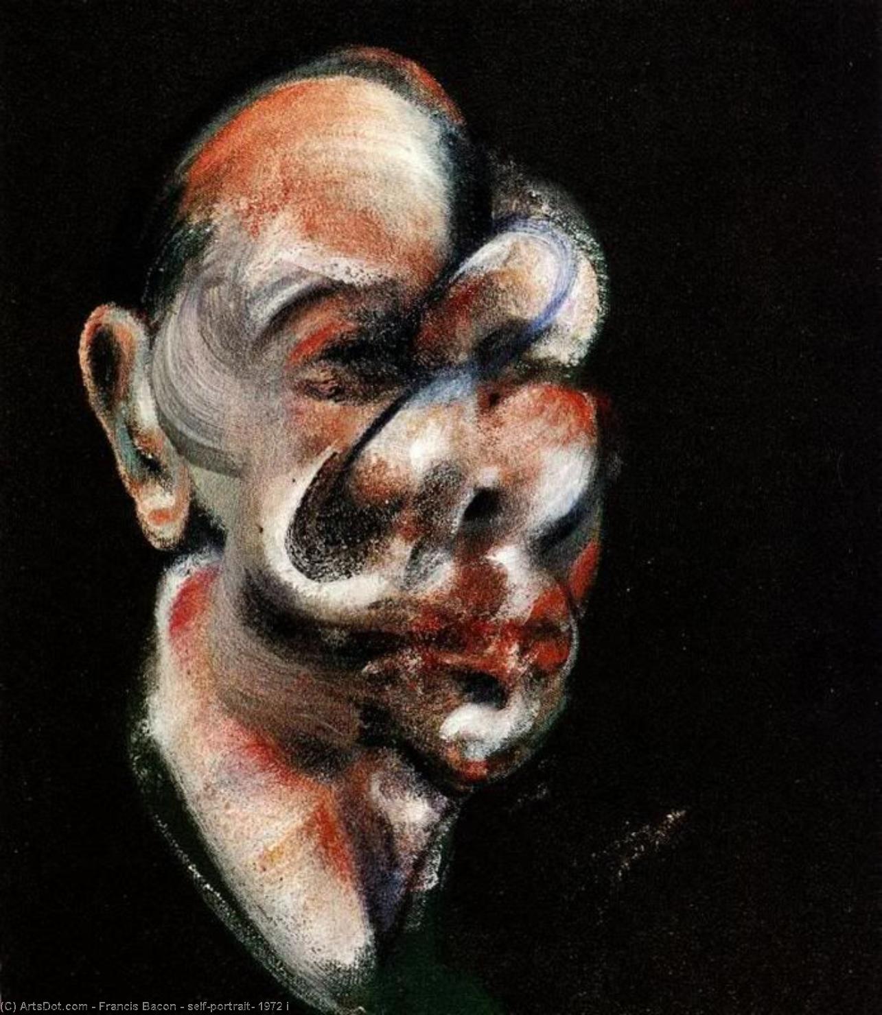 WikiOO.org - Encyclopedia of Fine Arts - Maleri, Artwork Francis Bacon - self-portrait, 1972 i