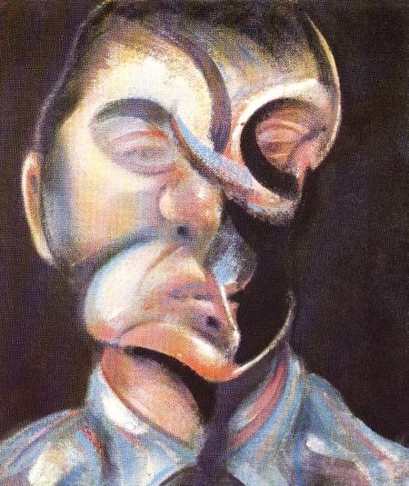Wikoo.org - موسوعة الفنون الجميلة - اللوحة، العمل الفني Francis Bacon - self-portrait, 1972 iv