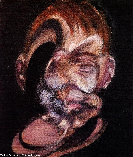 Wikoo.org - موسوعة الفنون الجميلة - اللوحة، العمل الفني Francis Bacon - self-portrait, 1973 v