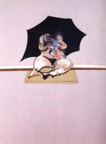 Wikioo.org - The Encyclopedia of Fine Arts - Painting, Artwork by Francis Bacon - studies of the human body - triptych, 1970 centre
