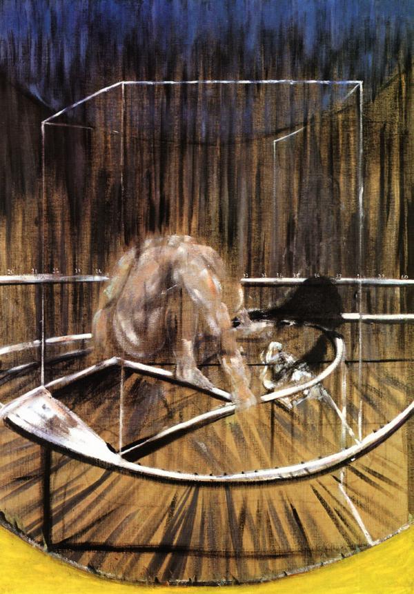 Wikioo.org - The Encyclopedia of Fine Arts - Painting, Artwork by Francis Bacon - study for a crouching nude, 1952