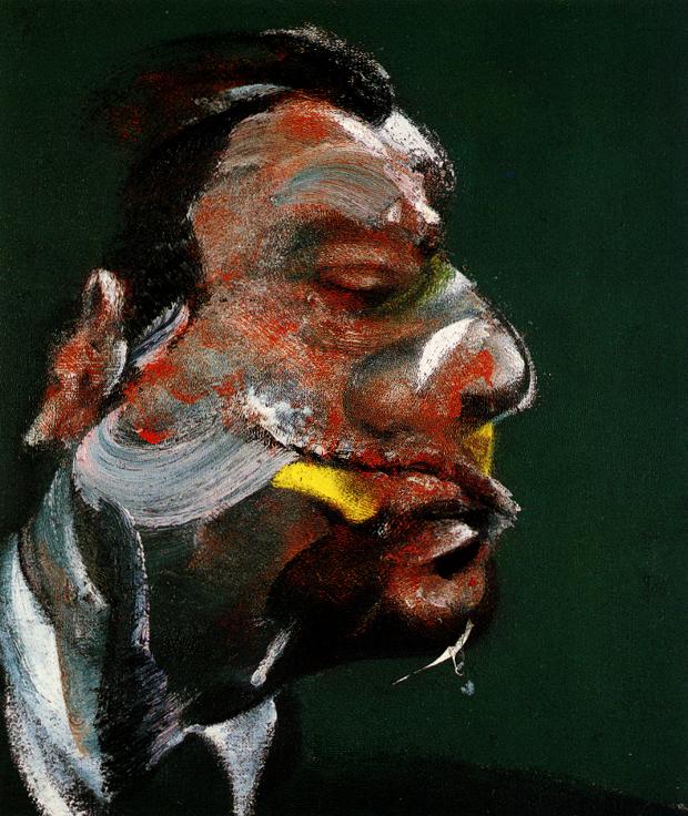 Wikoo.org - موسوعة الفنون الجميلة - اللوحة، العمل الفني Francis Bacon - study for head of geogre dyer, 1967
