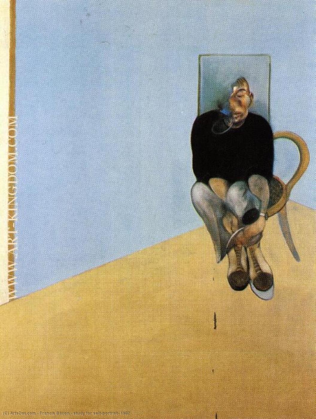 Wikioo.org - The Encyclopedia of Fine Arts - Painting, Artwork by Francis Bacon - study for self-portrait, 1982