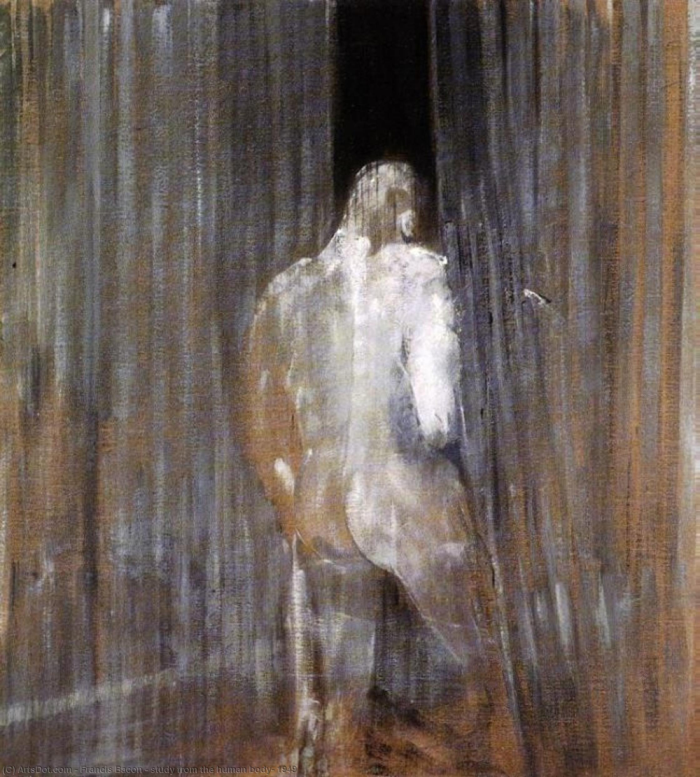 WikiOO.org - Encyclopedia of Fine Arts - Schilderen, Artwork Francis Bacon - study from the human body, 1949
