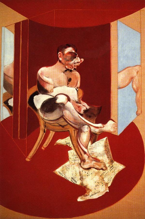 Wikioo.org - The Encyclopedia of Fine Arts - Painting, Artwork by Francis Bacon - study of george dyer, 1971 x