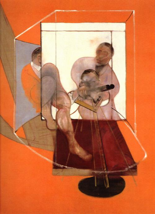 Wikoo.org - موسوعة الفنون الجميلة - اللوحة، العمل الفني Francis Bacon - three figures, one with shotgun, 1980