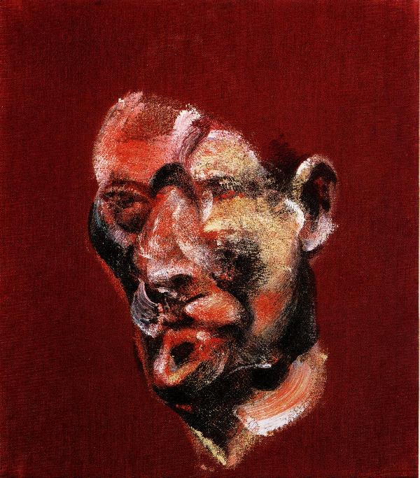 Wikoo.org - موسوعة الفنون الجميلة - اللوحة، العمل الفني Francis Bacon - three studies for a portrait right