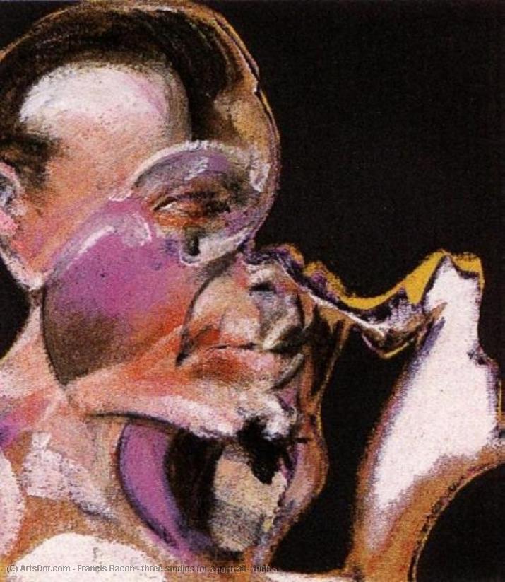 Wikioo.org - The Encyclopedia of Fine Arts - Painting, Artwork by Francis Bacon - three studies for a portrait, 1968 a