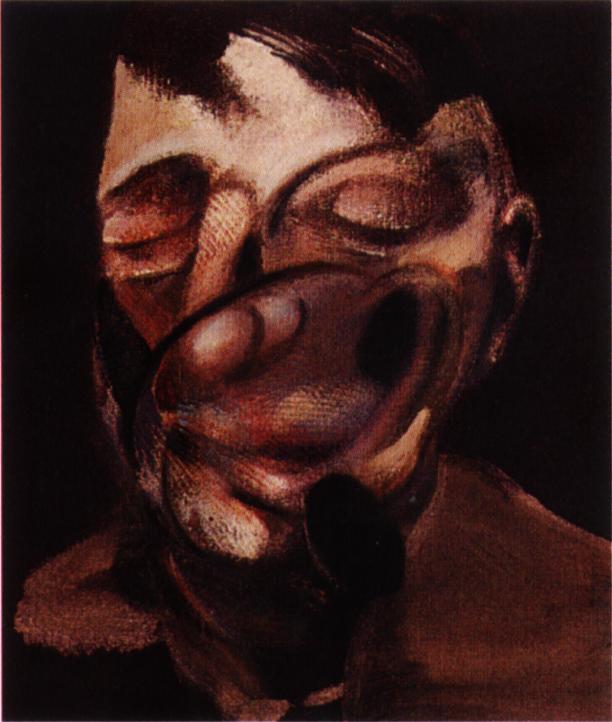 WikiOO.org - Enciclopédia das Belas Artes - Pintura, Arte por Francis Bacon - three studies for self-portrait, 1974 left