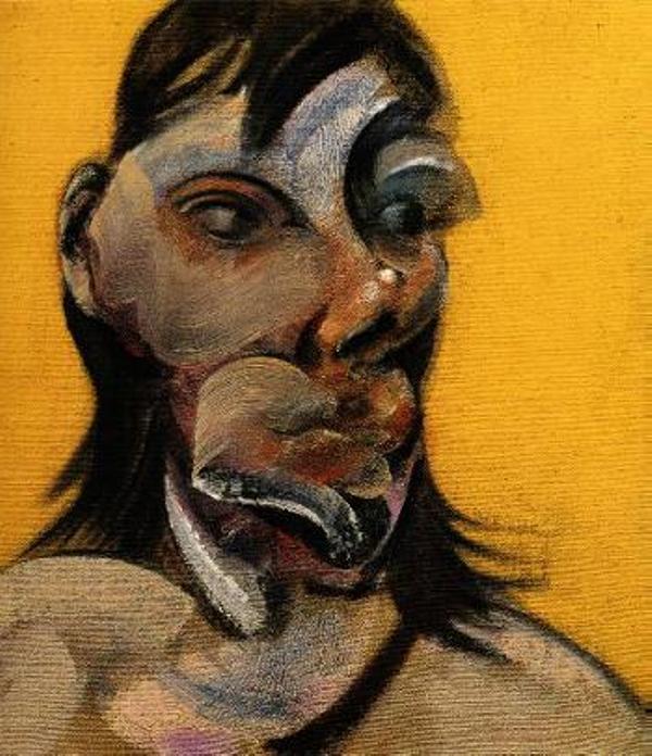 Wikioo.org – La Enciclopedia de las Bellas Artes - Pintura, Obras de arte de Francis Bacon - tres estudios de Henrietta Moraes ii 1969   segundo