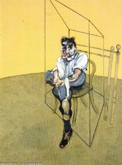 Wikioo.org - The Encyclopedia of Fine Arts - Painting, Artwork by Francis Bacon - three studies of lucian freud, 1969 c
