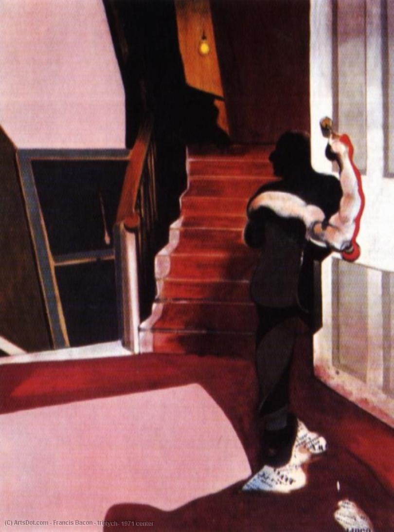 WikiOO.org - Enciklopedija dailės - Tapyba, meno kuriniai Francis Bacon - triptych, 1971 center