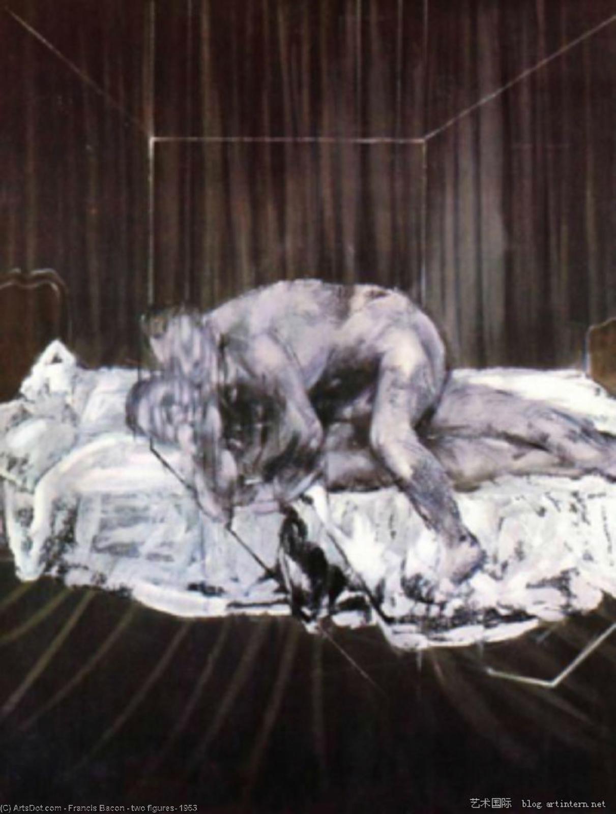 WikiOO.org - 百科事典 - 絵画、アートワーク Francis Bacon - 二つ 統計 1953