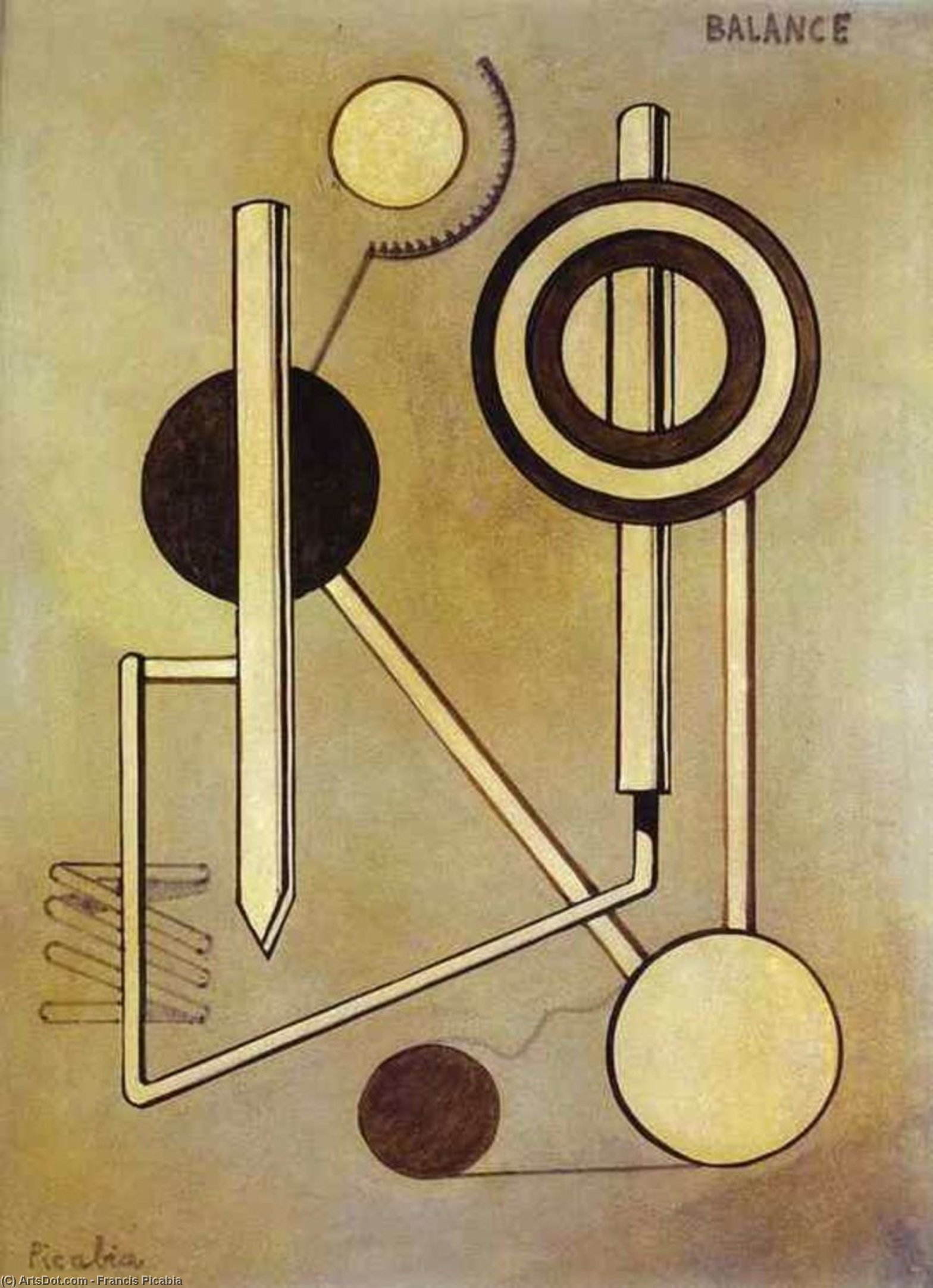 WikiOO.org - Enciklopedija dailės - Tapyba, meno kuriniai Francis Picabia - Balance