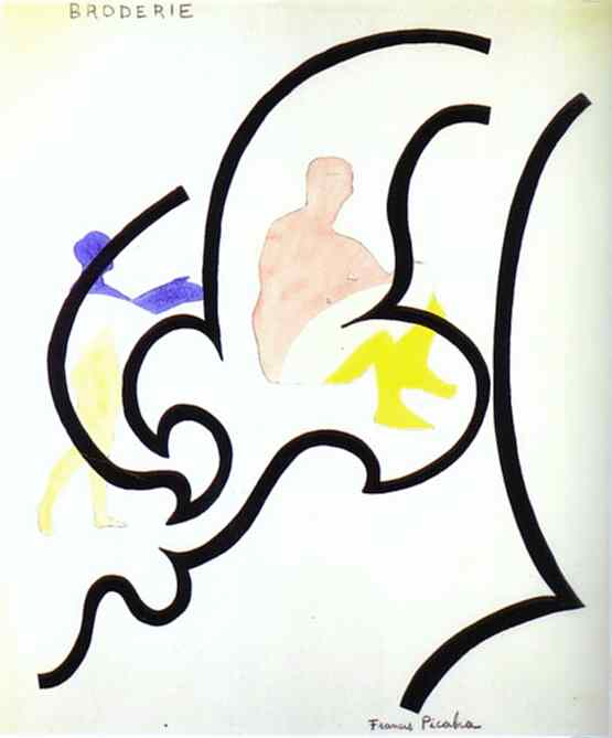 Wikioo.org - สารานุกรมวิจิตรศิลป์ - จิตรกรรม Francis Picabia - Broderie