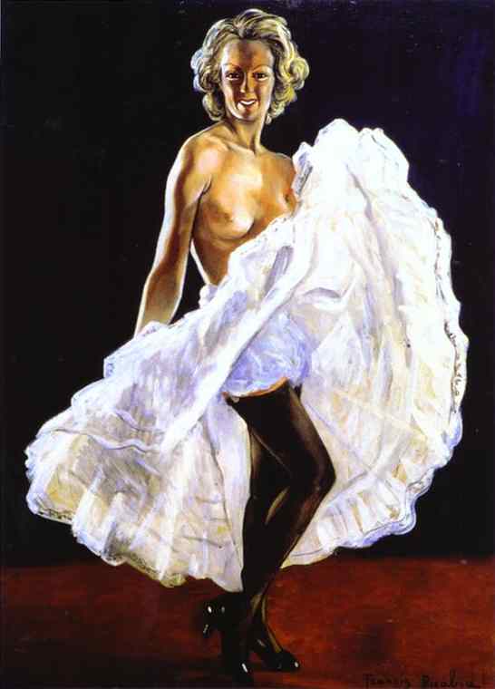 Wikioo.org - สารานุกรมวิจิตรศิลป์ - จิตรกรรม Francis Picabia - Dancer of French Cancan (La danseuse de french-cancan)