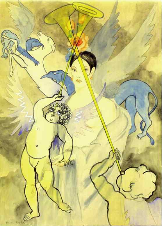 Wikioo.org - สารานุกรมวิจิตรศิลป์ - จิตรกรรม Francis Picabia - La femme de l'amour