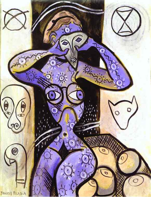 WikiOO.org - Enciklopedija dailės - Tapyba, meno kuriniai Francis Picabia - Les seins