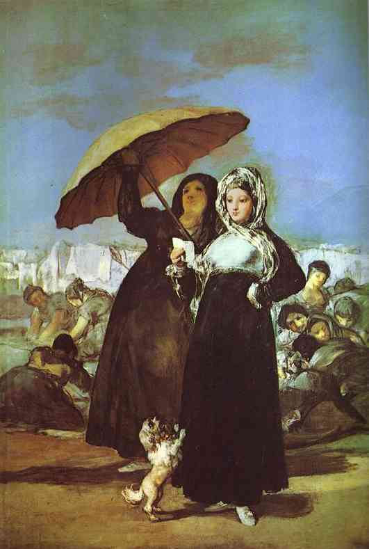 Wikioo.org - The Encyclopedia of Fine Arts - Painting, Artwork by Francisco De Goya - A Woman Reading a Letter