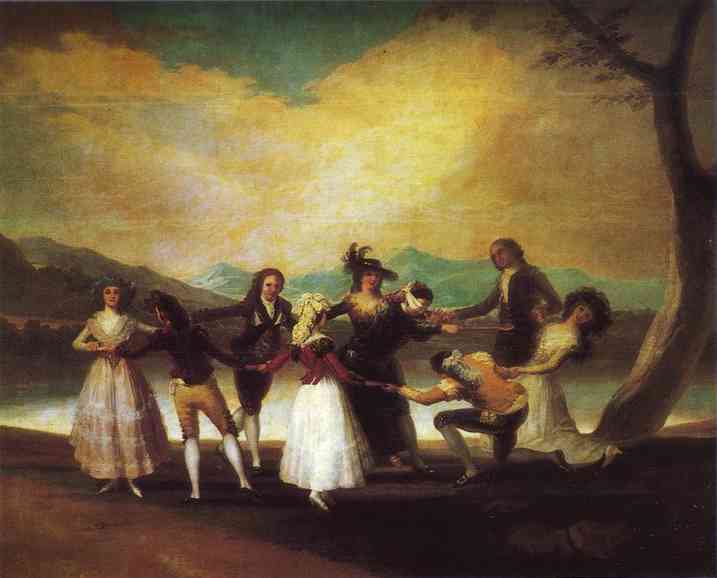 Wikioo.org - The Encyclopedia of Fine Arts - Painting, Artwork by Francisco De Goya - Blind Man's Buff