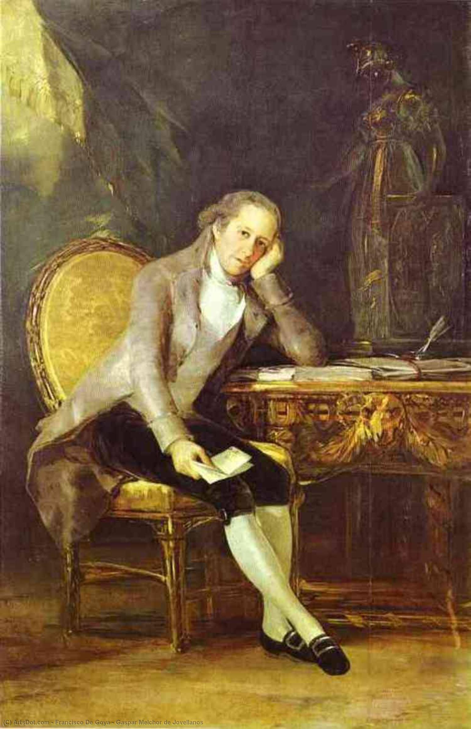 WikiOO.org - 백과 사전 - 회화, 삽화 Francisco De Goya - Gaspar Melchor de Jovellanos