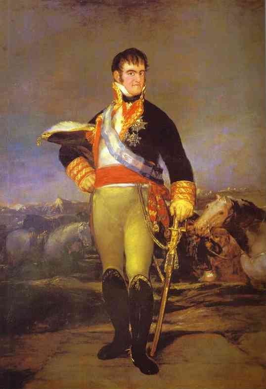 WikiOO.org - Encyclopedia of Fine Arts - Maleri, Artwork Francisco De Goya - Portrait of Ferdinand VII
