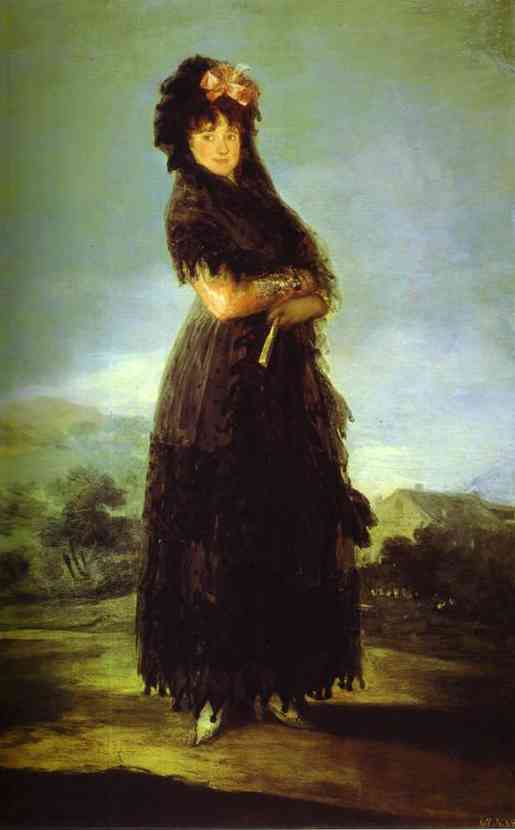 Wikioo.org - Encyklopedia Sztuk Pięknych - Malarstwo, Grafika Francisco De Goya - Portrait of Mariana Waldstein