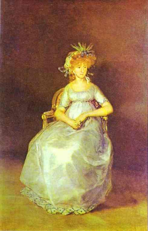 Wikioo.org – La Enciclopedia de las Bellas Artes - Pintura, Obras de arte de Francisco De Goya - retrato de la condesa de chinch n