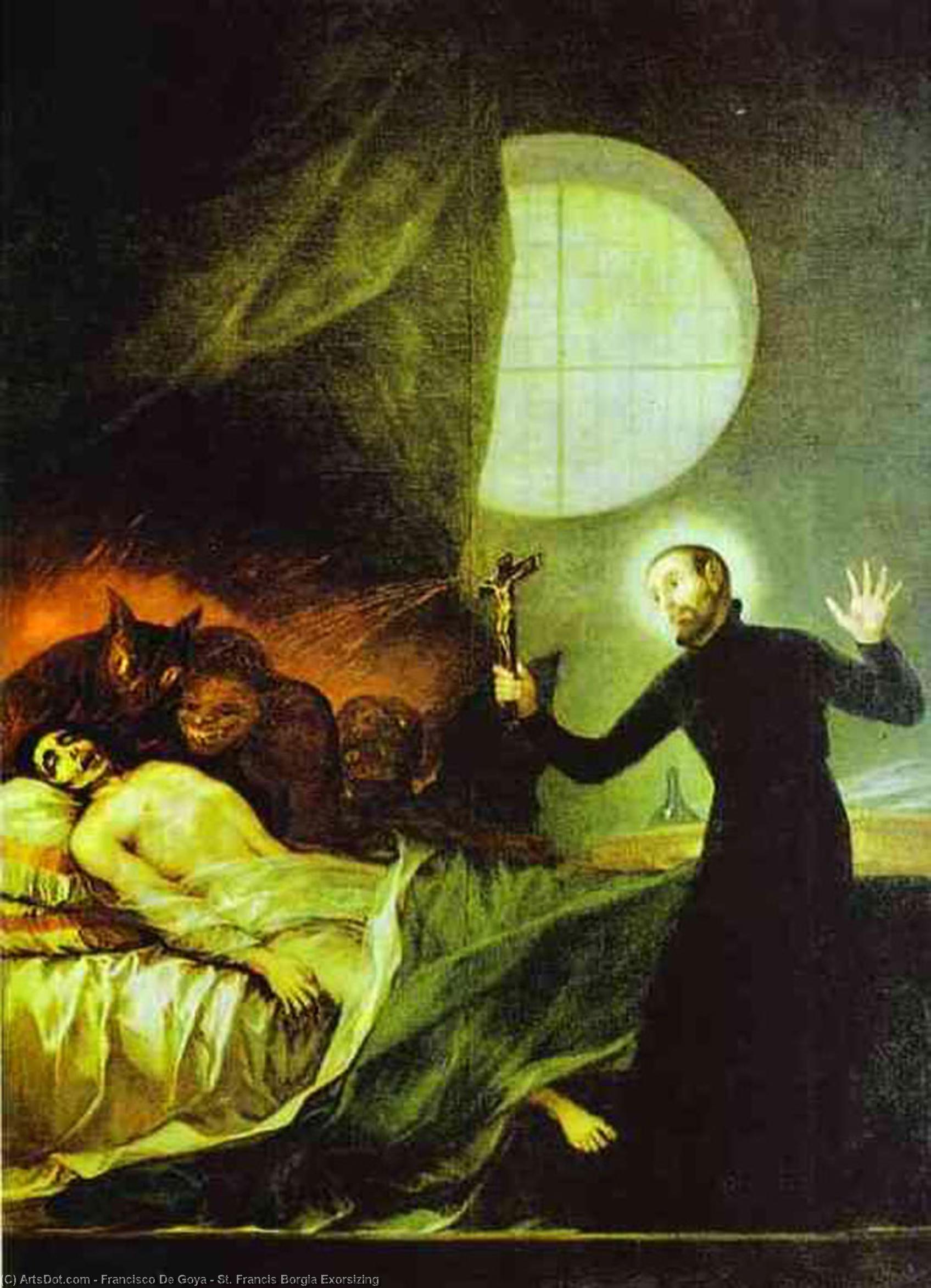 WikiOO.org - Encyclopedia of Fine Arts - Maalaus, taideteos Francisco De Goya - St. Francis Borgia Exorsizing