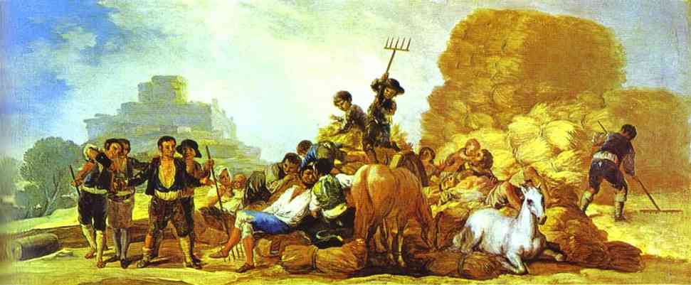 WikiOO.org - 百科事典 - 絵画、アートワーク Francisco De Goya - 夏