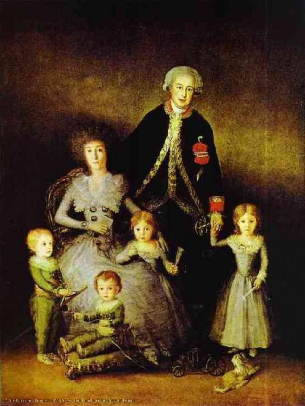 Wikioo.org - The Encyclopedia of Fine Arts - Painting, Artwork by Francisco De Goya - The Family of the Duke of Osuna