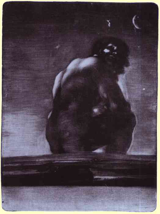 Wikioo.org - สารานุกรมวิจิตรศิลป์ - จิตรกรรม Francisco De Goya - The Giant