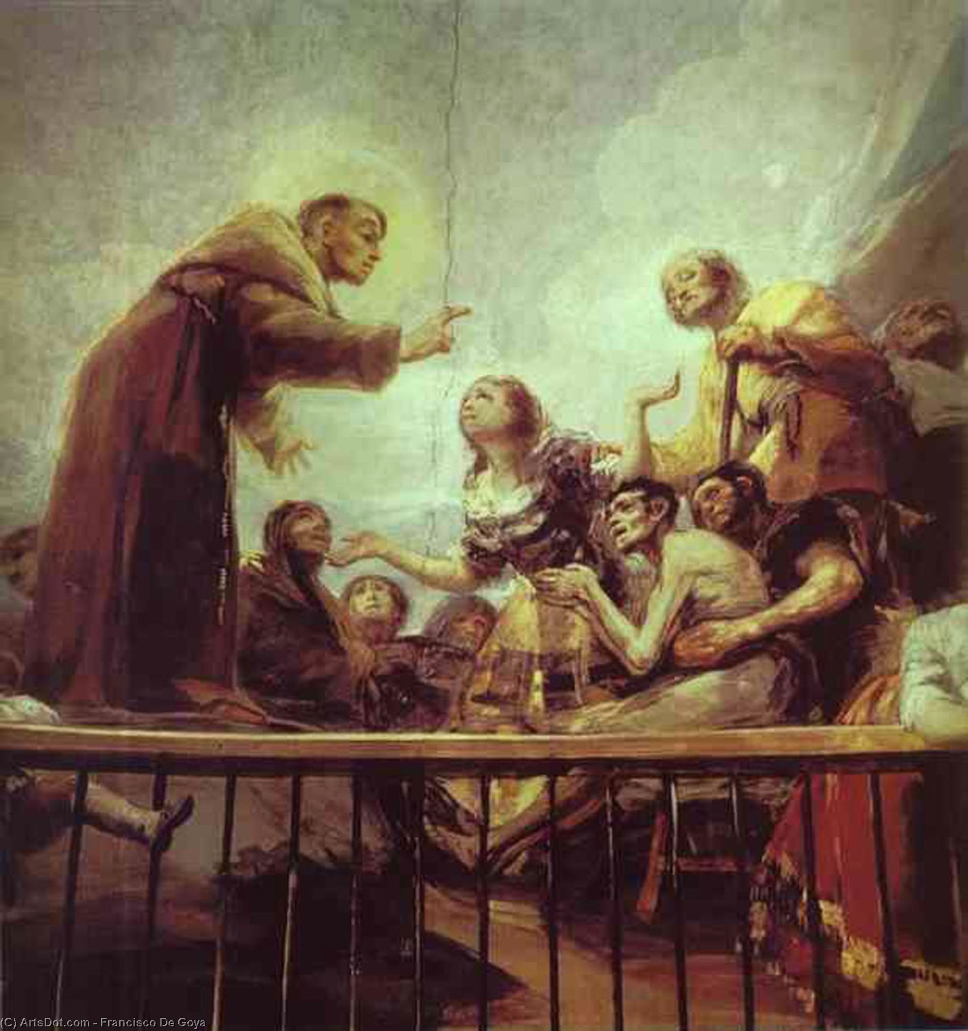 Wikioo.org - สารานุกรมวิจิตรศิลป์ - จิตรกรรม Francisco De Goya - The Miracle of St. Anthony