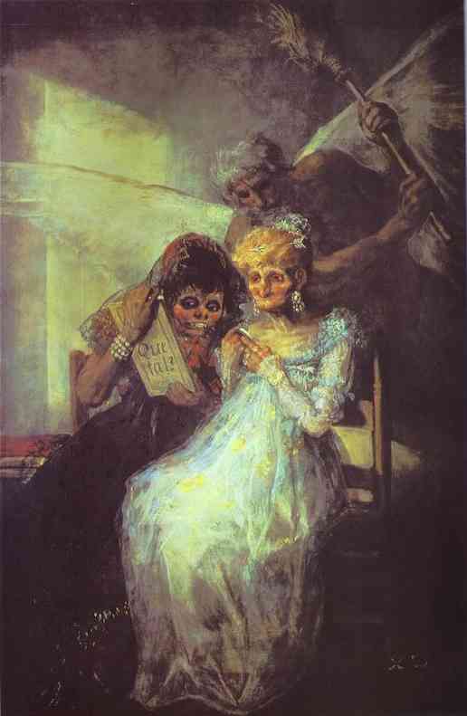 WikiOO.org - Enciclopedia of Fine Arts - Pictura, lucrări de artă Francisco De Goya - Time of the Old Women