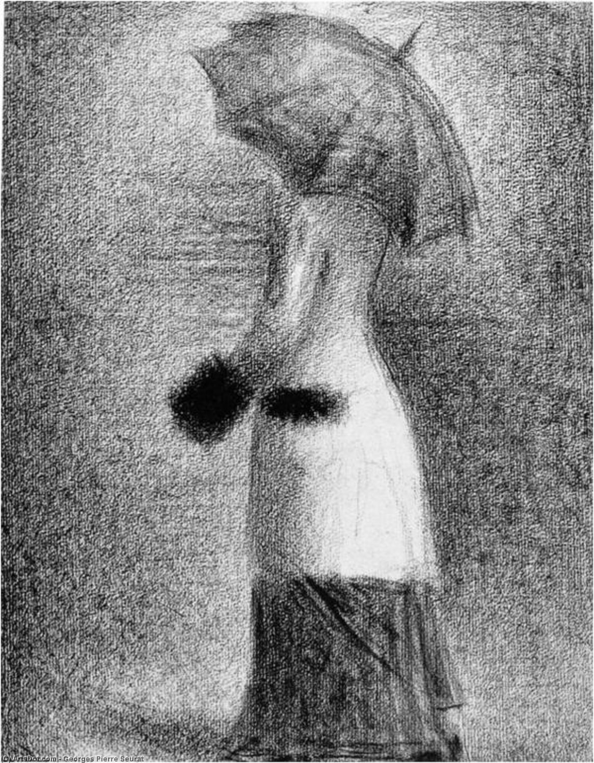 WikiOO.org - Encyclopedia of Fine Arts - Maalaus, taideteos Georges Pierre Seurat - Etude pour les poseuses MET Museum