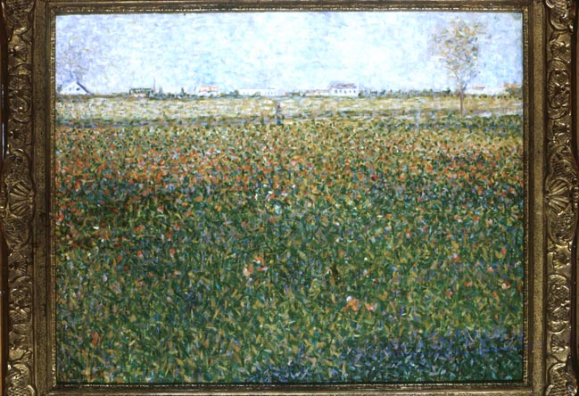 Wikioo.org - The Encyclopedia of Fine Arts - Painting, Artwork by Georges Pierre Seurat - The Poppy Field, 1884