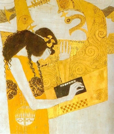 Wikioo.org – L'Enciclopedia delle Belle Arti - Pittura, Opere di Gustav Klimt - .Friso Beethoven . Alegría , inspiración divina ( detalle ) , 1902 ( 17 )