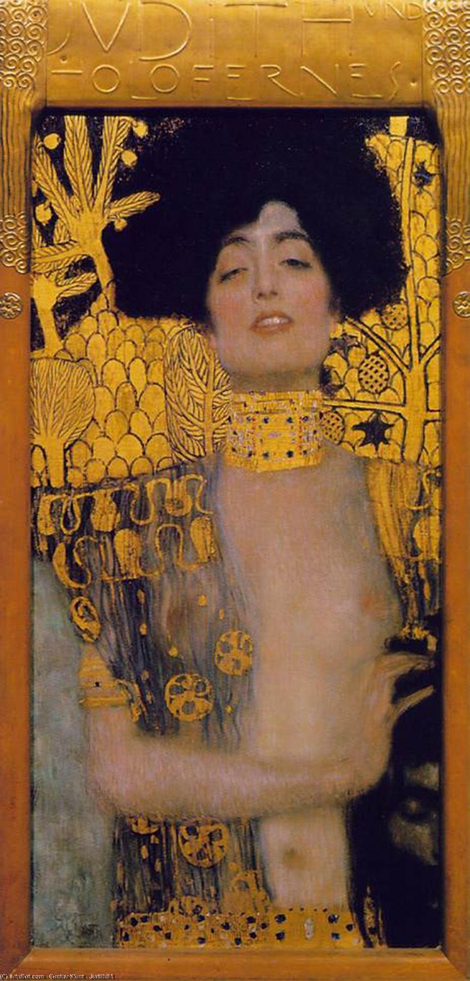 WikiOO.org - Encyclopedia of Fine Arts - Maľba, Artwork Gustav Klimt - Judith01
