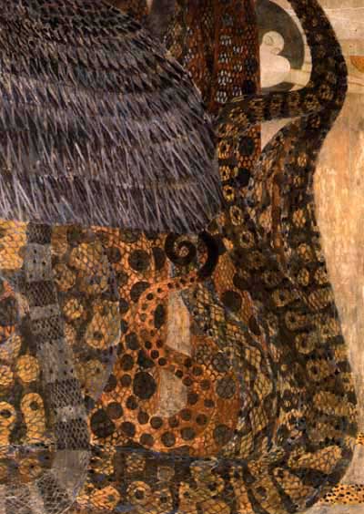 Wikioo.org - The Encyclopedia of Fine Arts - Painting, Artwork by Gustav Klimt - Beethoven frieze(detail)09