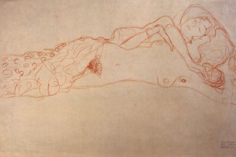 Wikioo.org - The Encyclopedia of Fine Arts - Painting, Artwork by Gustav Klimt - Nude