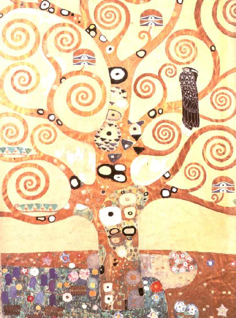 Wikoo.org - موسوعة الفنون الجميلة - اللوحة، العمل الفني Gustav Klimt - Stoclet Frieze Tree of Life