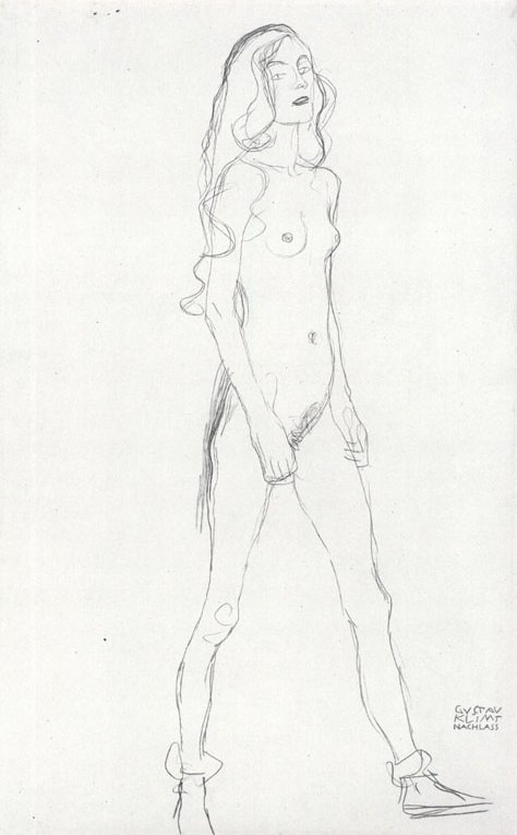 WikiOO.org – 美術百科全書 - 繪畫，作品 Gustav Klimt - 支护女