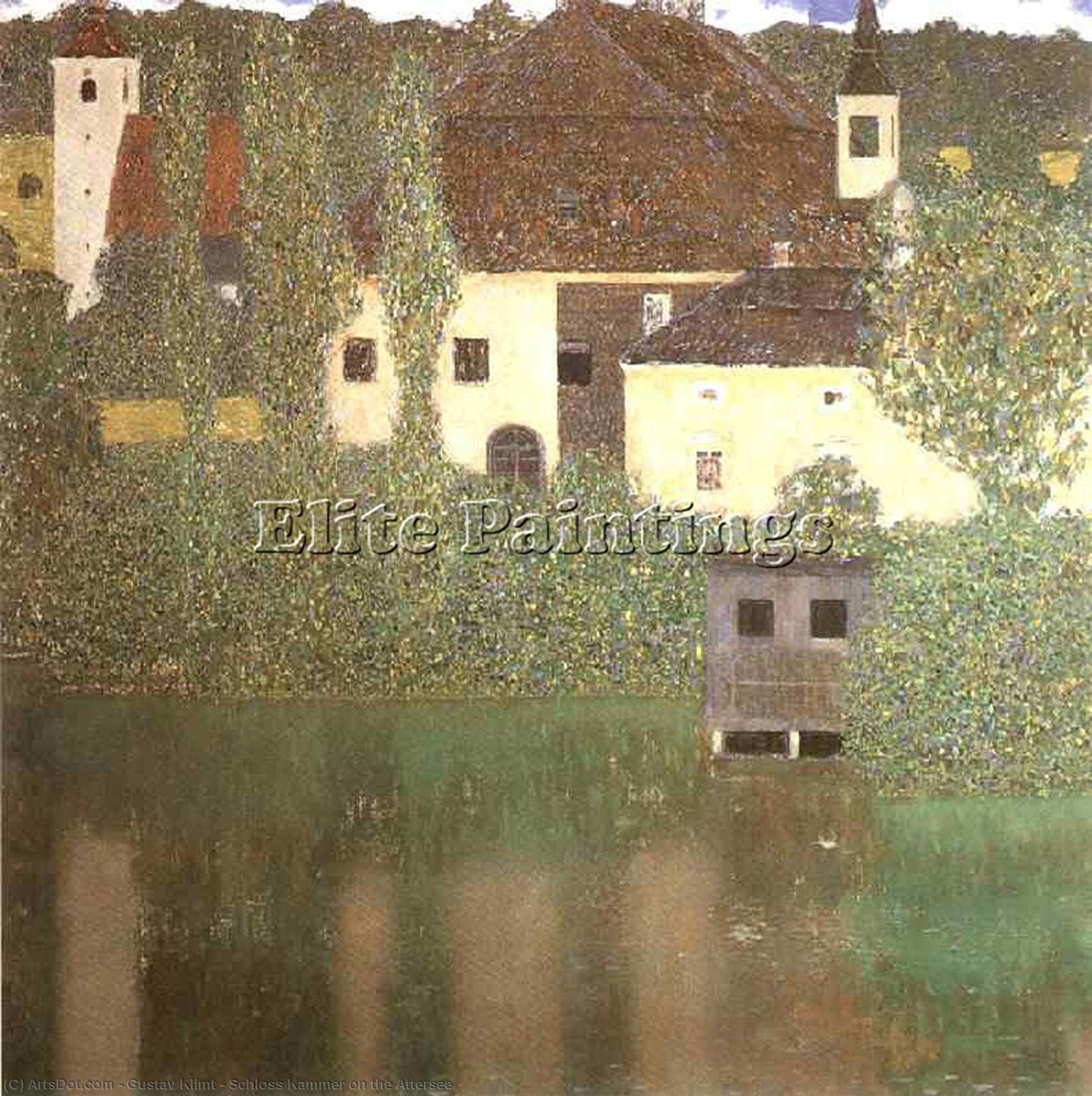 Wikioo.org – La Enciclopedia de las Bellas Artes - Pintura, Obras de arte de Gustav Klimt - Schloss Kammer en el Attersee