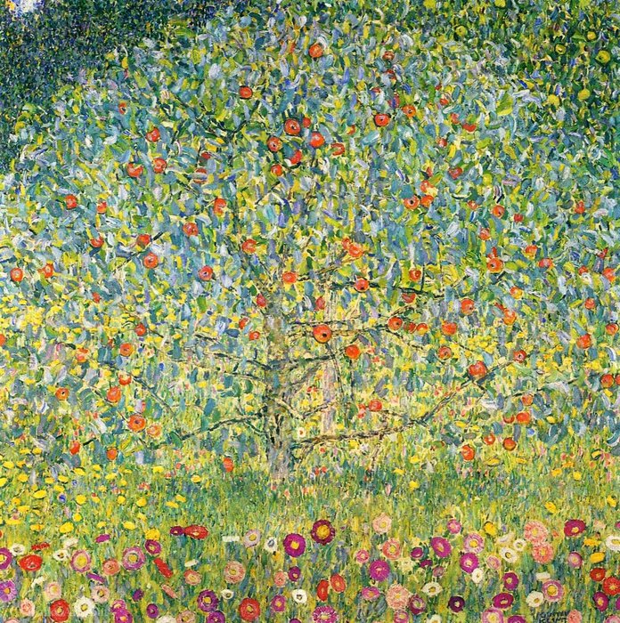 WikiOO.org - Енциклопедия за изящни изкуства - Живопис, Произведения на изкуството Gustav Klimt - Apple Tree01