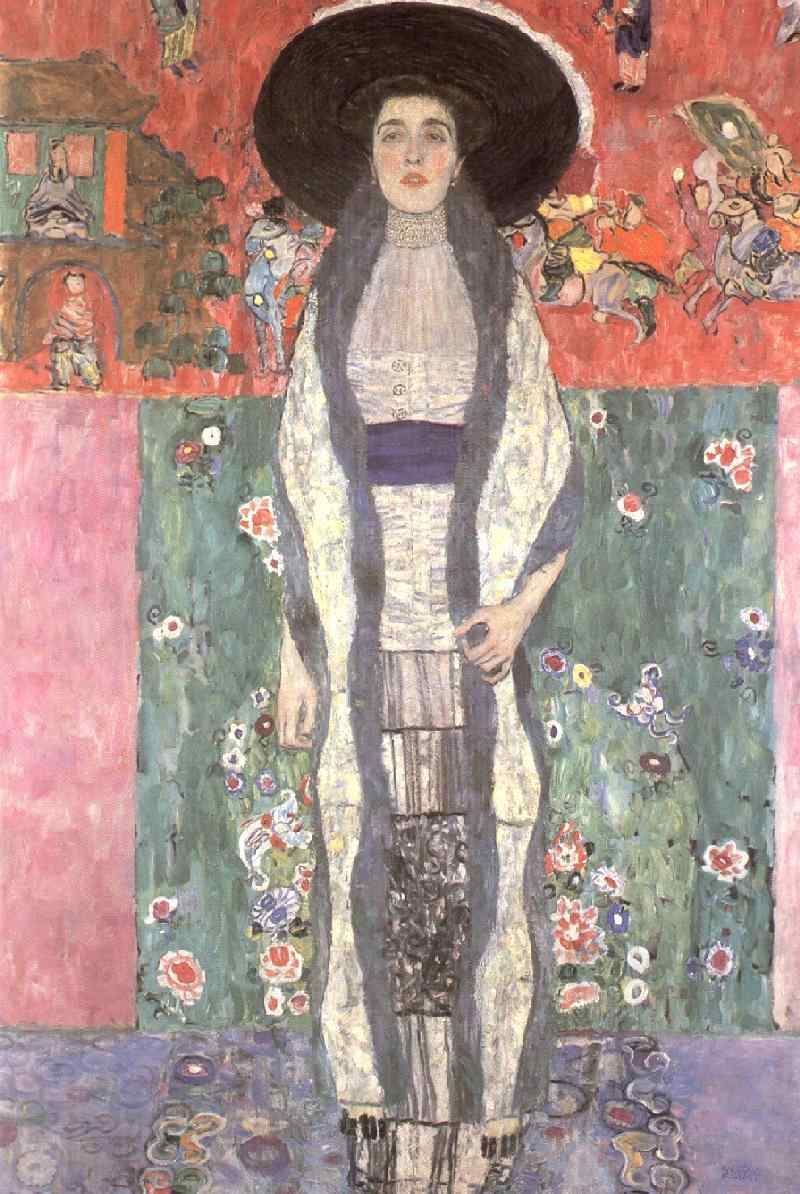 WikiOO.org - Encyclopedia of Fine Arts - Maľba, Artwork Gustav Klimt - Portrait of Adele Bloch-Bauer02