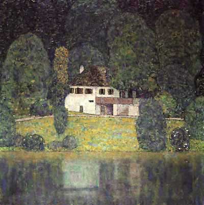 Wikoo.org - موسوعة الفنون الجميلة - اللوحة، العمل الفني Gustav Klimt - Litzlbergerkeller on the Attersee
