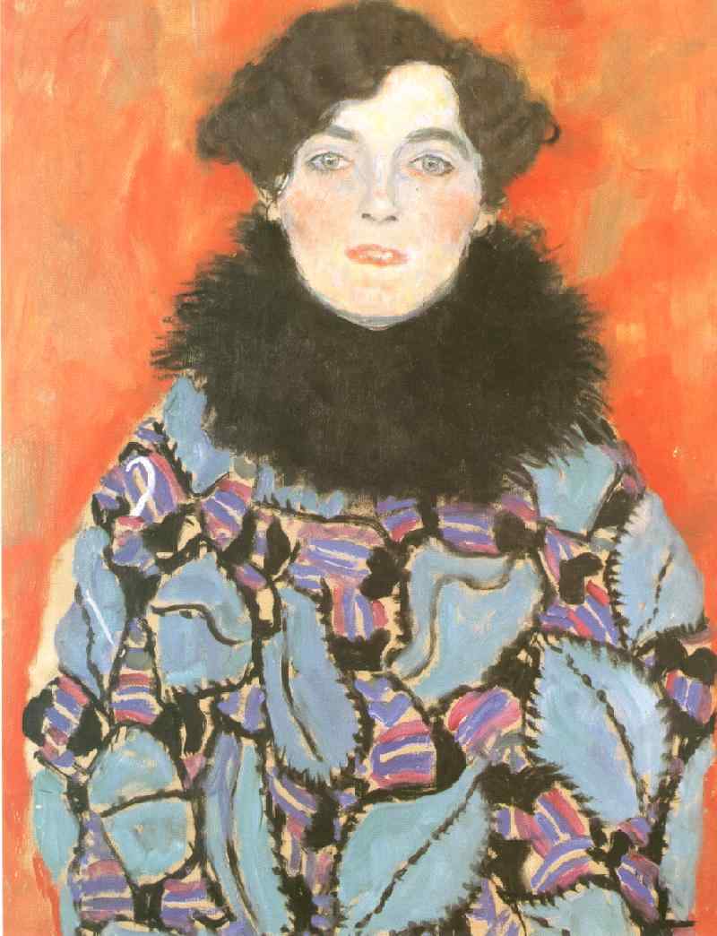Wikioo.org - The Encyclopedia of Fine Arts - Painting, Artwork by Gustav Klimt - Portrait of Johanna Staude(unfinished)