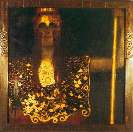 WikiOO.org - Encyclopedia of Fine Arts - Malba, Artwork Gustav Klimt - 5.Palas Atenea, 1898