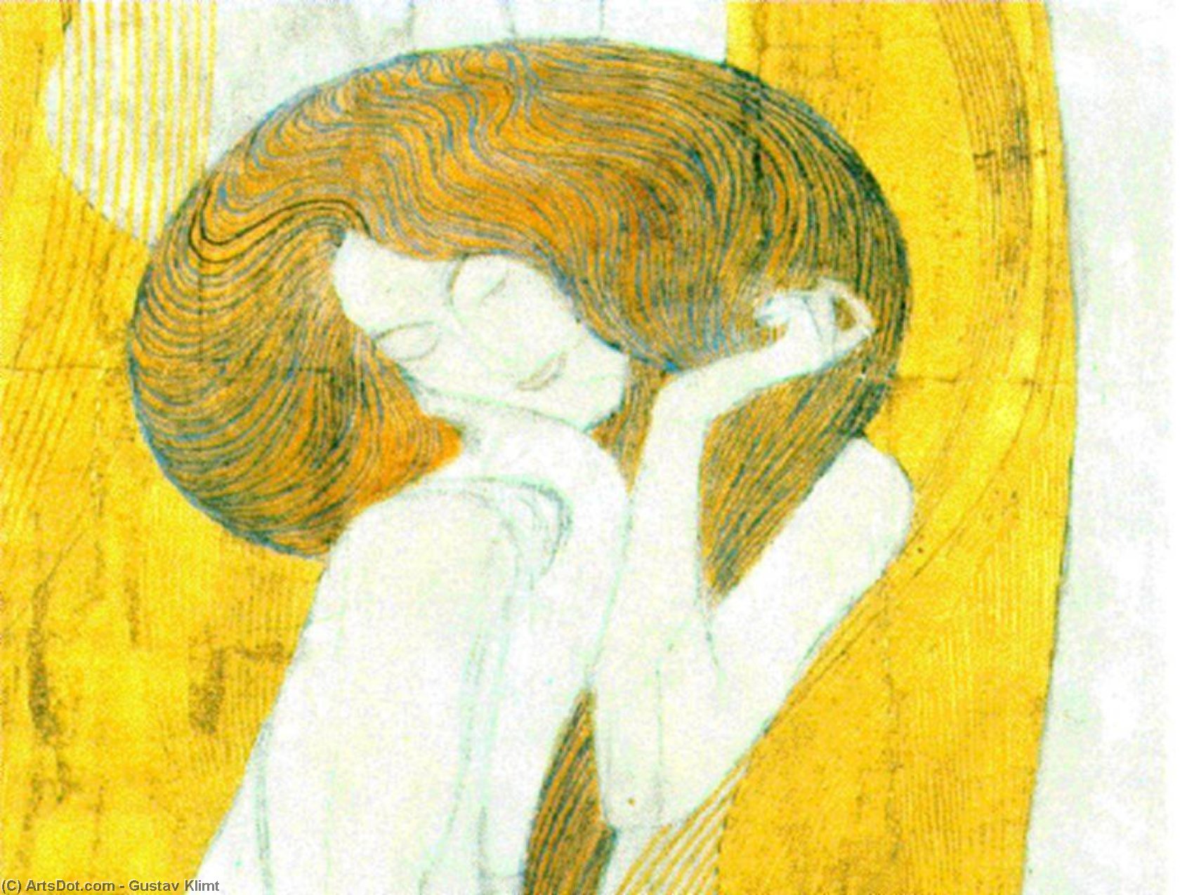 WikiOO.org - Encyclopedia of Fine Arts - Festés, Grafika Gustav Klimt - The Beethoven Frieze, 1902 - Secession Building, Vienna 2